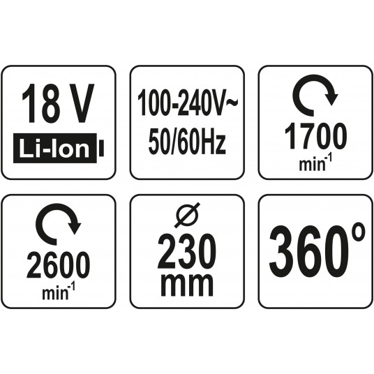 WENTYLATOR HYBRYDOWY 18V LUB 240V - BODY -zdjęcie numer 12