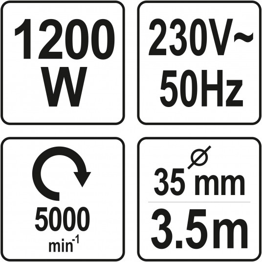 WIBRATOR DO BETONU 1200W+BUŁAWA 3M;35MM -zdjęcie numer 4