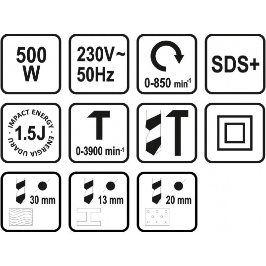 WIERTARKA SDS PLUS 500W -zdjęcie numer 5