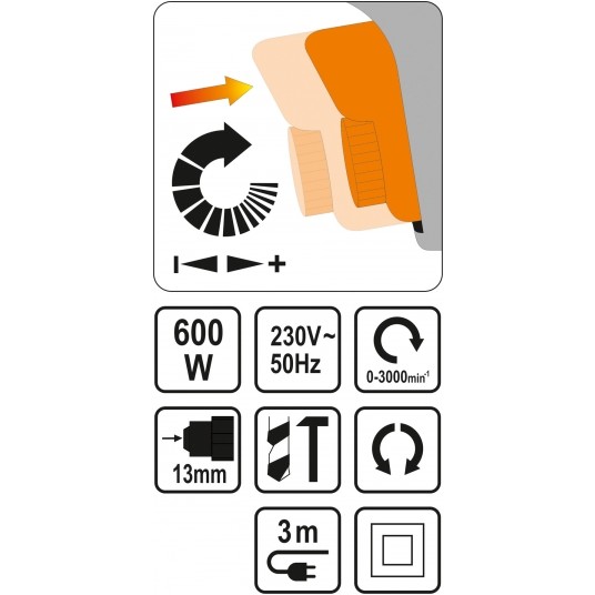 WIERTARKA UDAROWA 600W -zdjęcie numer 4