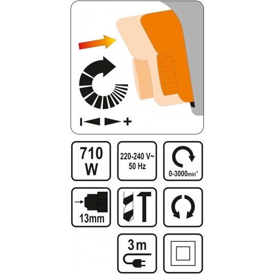 WIERTARKA UDAROWA 710W -zdjęcie numer 4