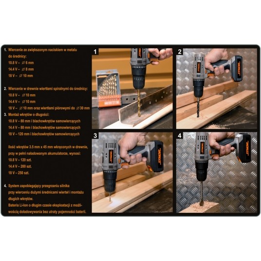 WIERTARKO-WKRĘTARKA 10,8V - 1,3AH -zdjęcie numer 5