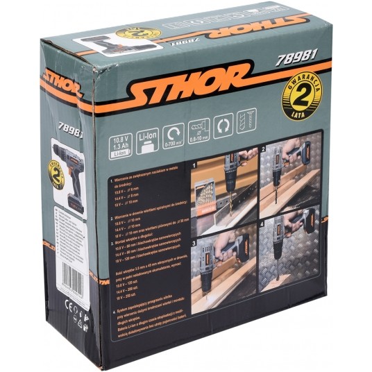 WIERTARKO-WKRĘTARKA 10,8V - 1,3AH -zdjęcie numer 4