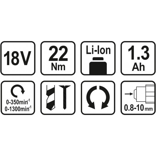 WIERTARKO-WKRĘTARKA 18V - 2X 1,3AH -zdjęcie numer 9