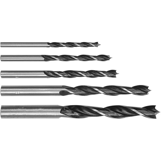 WIERTŁA DO DREWNA 5SZT. W ETUI 4-10MM -zdjęcie numer 1