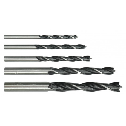 WIERTŁA DO DREWNA 5SZT. W ETUI 4-10MM -zdjęcie numer 1