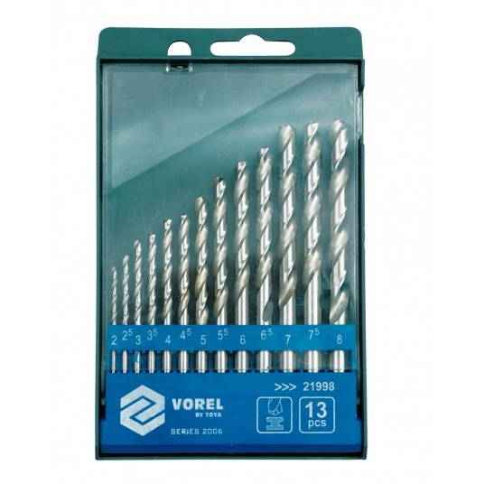 WIERTŁA DO METALU HSS 2-8MM / 13SZT -zdjęcie numer 1