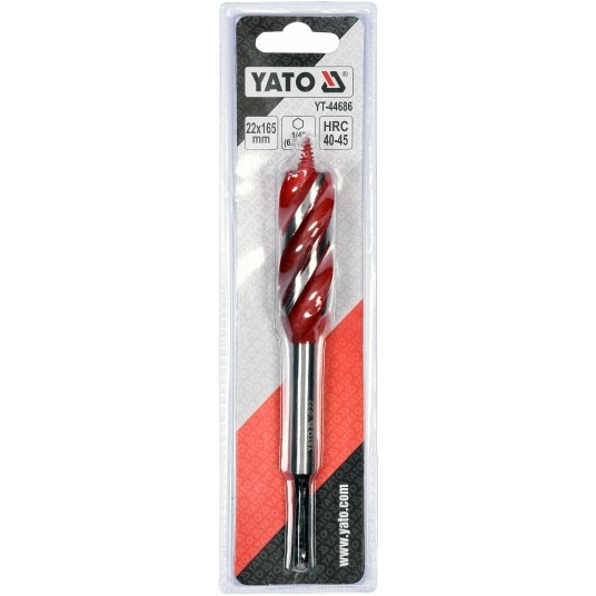 WIERTŁO DO DREWNA 4-OSTRZOWE 22MM HEX -zdjęcie numer 3