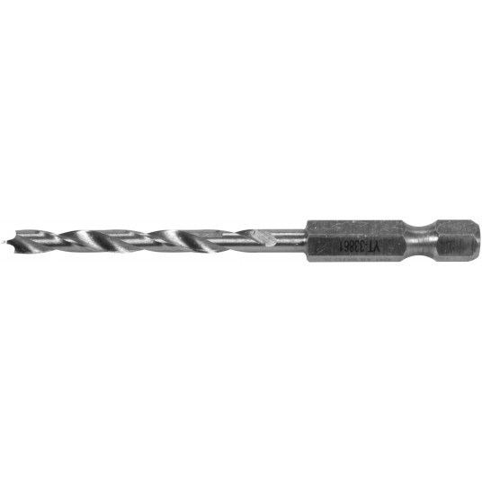 WIERTŁO DO DREWNA SPIRALNE 4MM HEX -zdjęcie numer 1