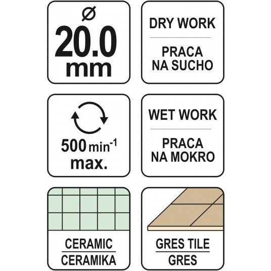 WIERTŁO DO GRESU 20MM -zdjęcie numer 4