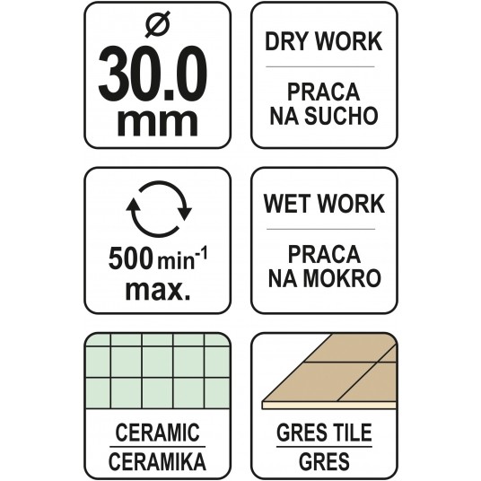 WIERTŁO DO GRESU 30MM -zdjęcie numer 4
