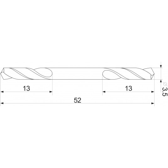 WIERTŁO DO METALU DWUSTRONNE 3,5MM -zdjęcie numer 5