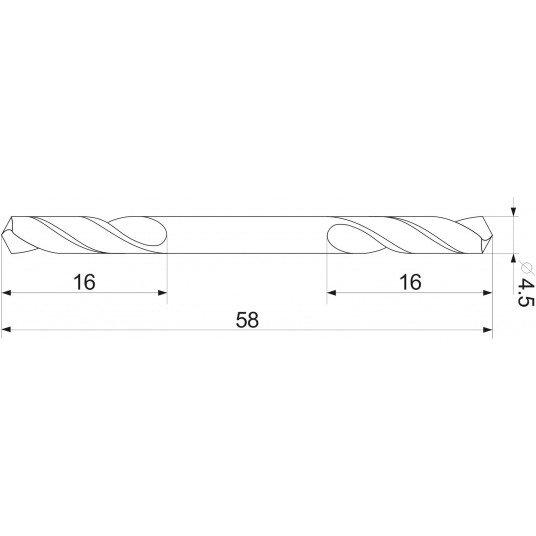 WIERTŁO DO METALU DWUSTRONNE 4,5MM -zdjęcie numer 5