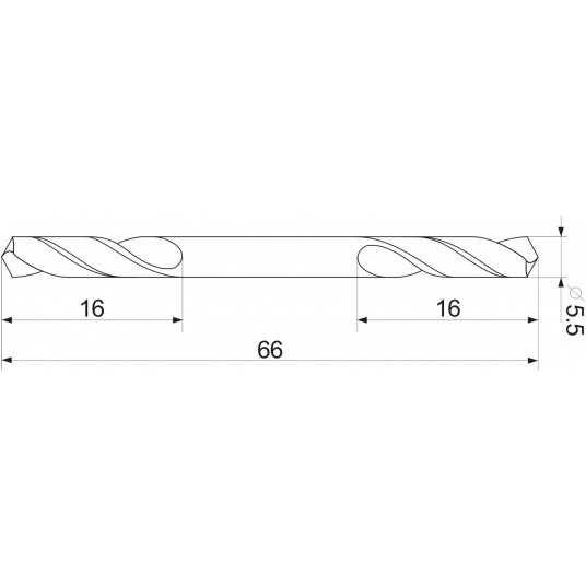 WIERTŁO DO METALU DWUSTRONNE 5,5MM -zdjęcie numer 5