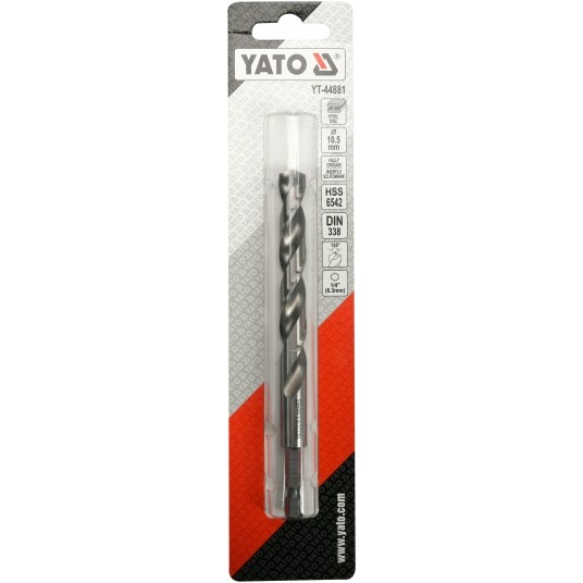 WIERTŁO DO METALU HSS 6542 10,5MM HEX -zdjęcie numer 3