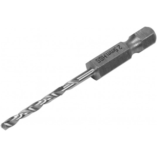 WIERTŁO DO METALU HSS 6542 2,5MM HEX -zdjęcie numer 2