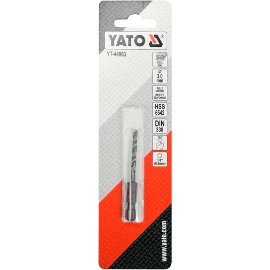 WIERTŁO DO METALU HSS 6542 3,0MM HEX -zdjęcie numer 3