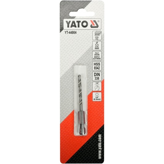 WIERTŁO DO METALU HSS 6542 3,2MM HEX -zdjęcie numer 3