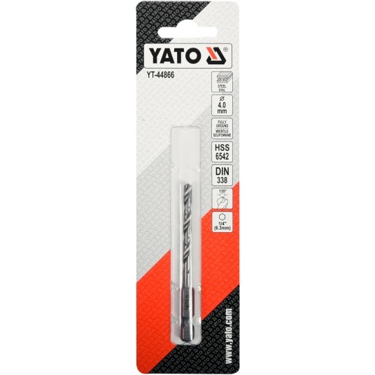 WIERTŁO DO METALU HSS 6542 4,0MM HEX -zdjęcie numer 3