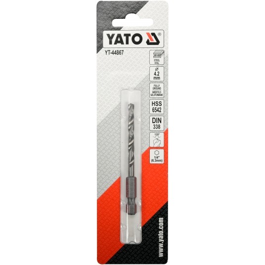 WIERTŁO DO METALU HSS 6542 4,2MM HEX -zdjęcie numer 3