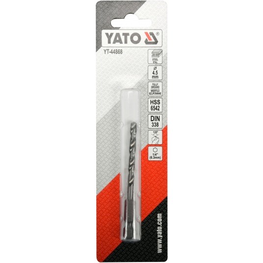 WIERTŁO DO METALU HSS 6542 4,5MM HEX -zdjęcie numer 3