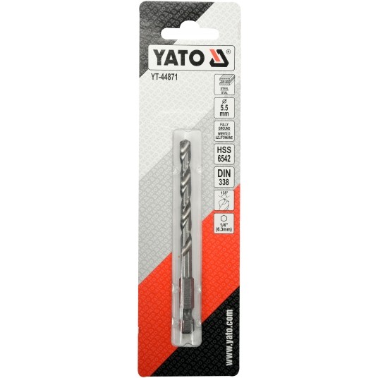 WIERTŁO DO METALU HSS 6542 5,5MM HEX -zdjęcie numer 3