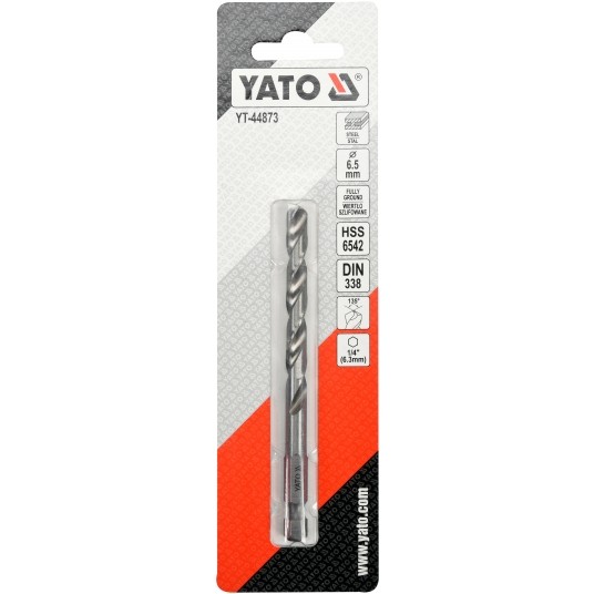 WIERTŁO DO METALU HSS 6542 6,5MM HEX -zdjęcie numer 3