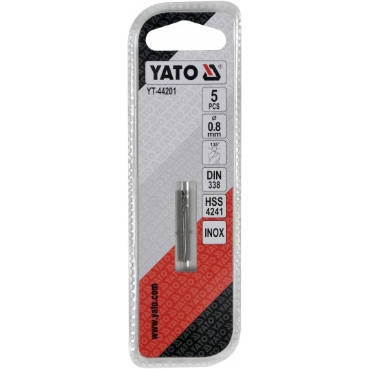 WIERTŁO DO METALU HSS PREMIUM 0,8MM 5SZT -zdjęcie numer 3