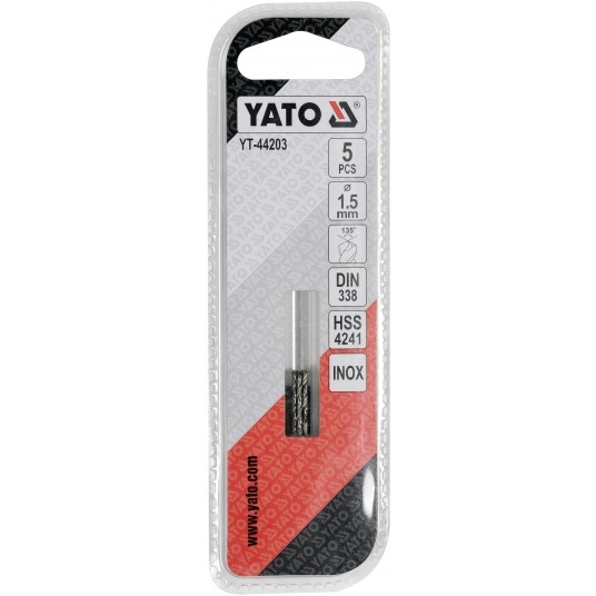 WIERTŁO DO METALU HSS PREMIUM 1,5MM 5SZT -zdjęcie numer 3