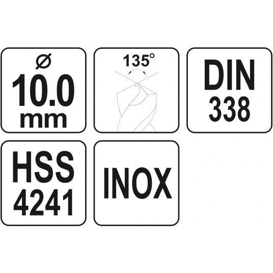 WIERTŁO DO METALU HSS PREMIUM 10,0MM -zdjęcie numer 4