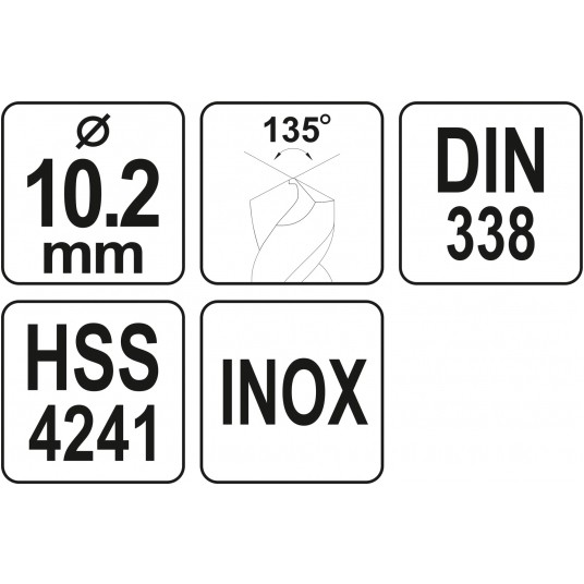 WIERTŁO DO METALU HSS PREMIUM 10,2MM -zdjęcie numer 4