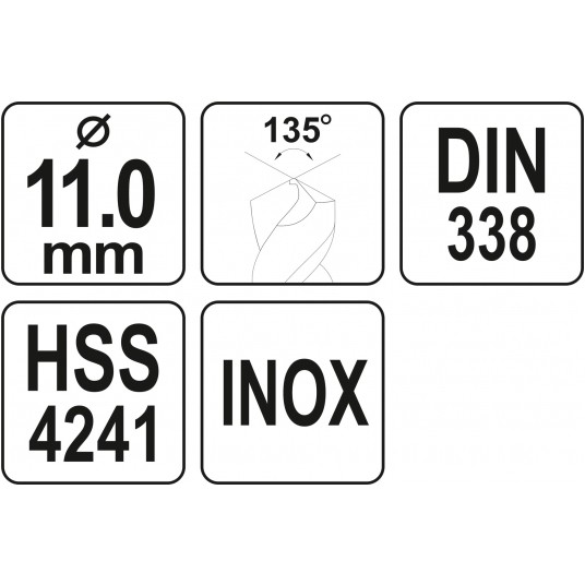 WIERTŁO DO METALU HSS PREMIUM 11MM -zdjęcie numer 4