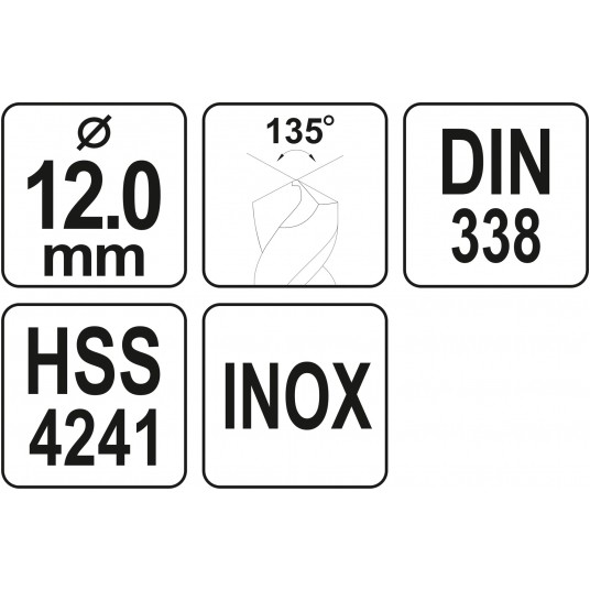 WIERTŁO DO METALU HSS PREMIUM 12MM -zdjęcie numer 4