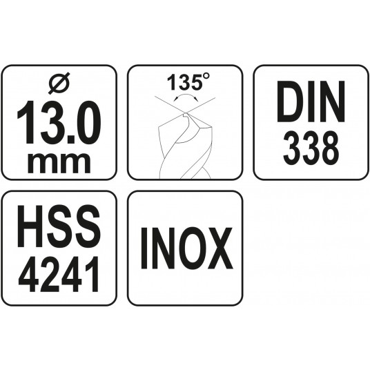 WIERTŁO DO METALU HSS PREMIUM 13,0MM -zdjęcie numer 4