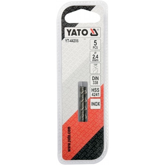WIERTŁO DO METALU HSS PREMIUM 2,4MM 5SZT -zdjęcie numer 3