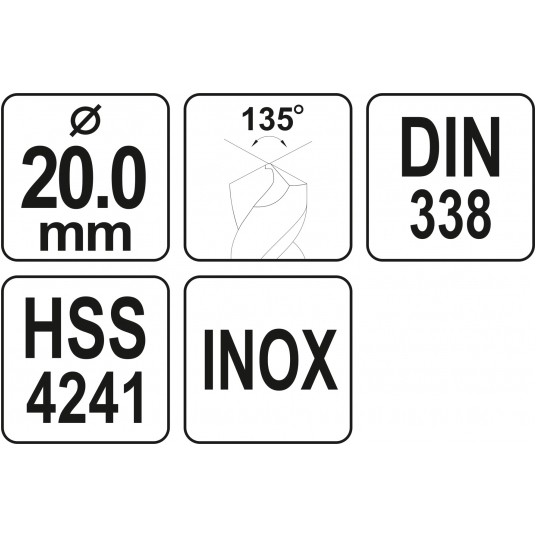 WIERTŁO DO METALU HSS PREMIUM 20MM -zdjęcie numer 4
