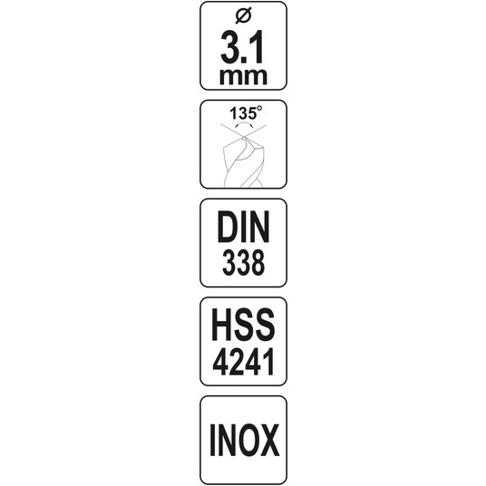 WIERTŁO DO METALU HSS PREMIUM 3,1MM -zdjęcie numer 4