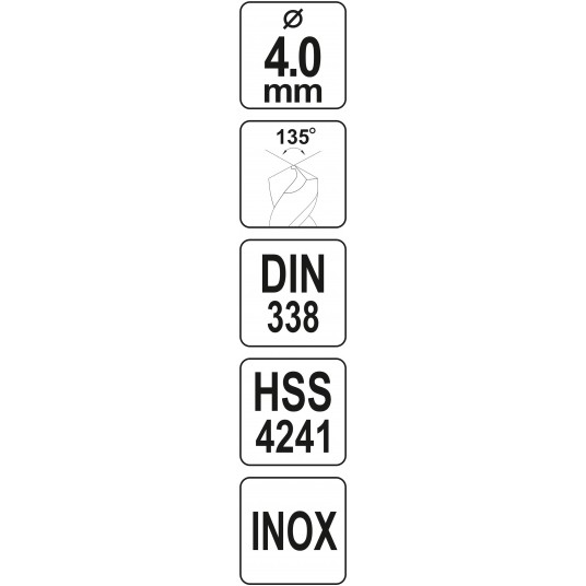 WIERTŁO DO METALU HSS PREMIUM 4,0MM -zdjęcie numer 4