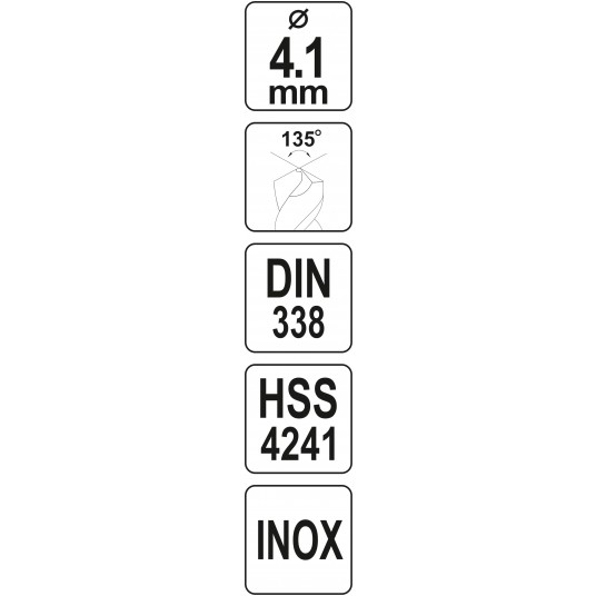 WIERTŁO DO METALU HSS PREMIUM 4,1MM -zdjęcie numer 4
