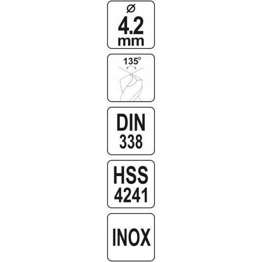 WIERTŁO DO METALU HSS PREMIUM 4,2MM -zdjęcie numer 4