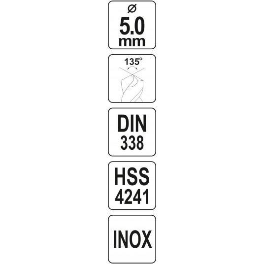WIERTŁO DO METALU HSS PREMIUM 5,0MM -zdjęcie numer 4