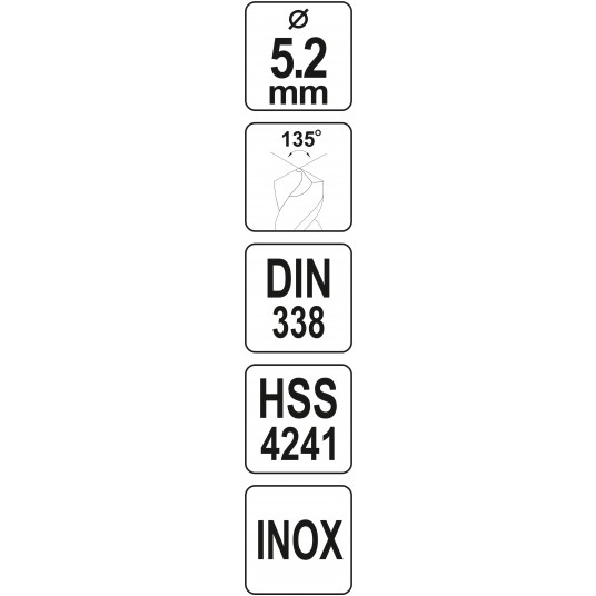 WIERTŁO DO METALU HSS PREMIUM 5,2MM -zdjęcie numer 4