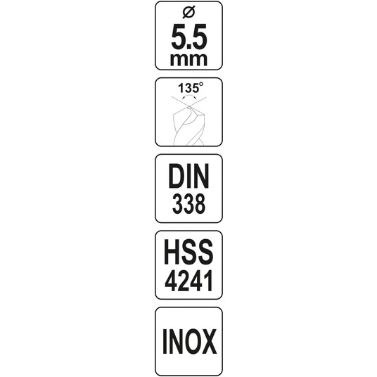 WIERTŁO DO METALU HSS PREMIUM 5,5MM -zdjęcie numer 4