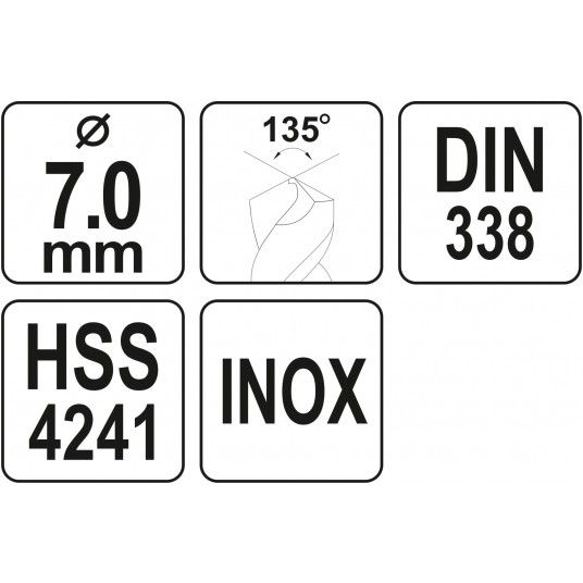 WIERTŁO DO METALU HSS PREMIUM 7,0MM -zdjęcie numer 4