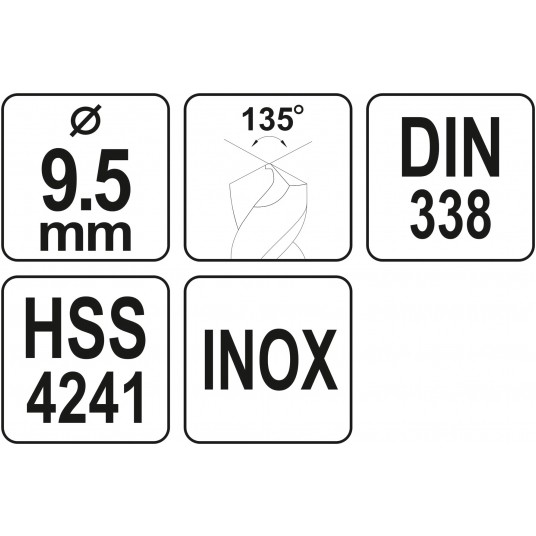 WIERTŁO DO METALU HSS PREMIUM 9,5MM -zdjęcie numer 4