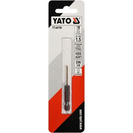 WIERTŁO DO METALU HSS-TiN 1,5MM HEX -zdjęcie numer 2