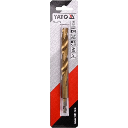 WIERTŁO DO METALU HSS-TiN 13,0MM HEX -zdjęcie numer 2