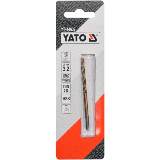 WIERTŁO DO METALU HSS-TiN 3,2 MM -zdjęcie numer 2