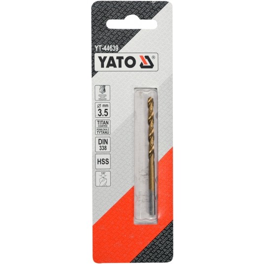 WIERTŁO DO METALU HSS-TiN 3,5 MM -zdjęcie numer 2