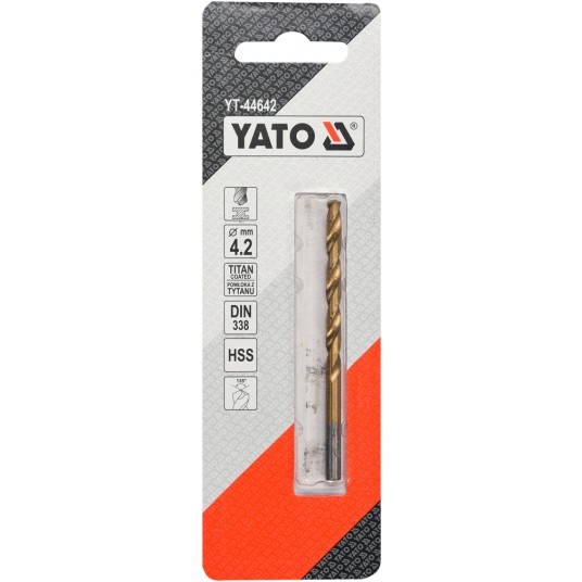 WIERTŁO DO METALU HSS-TiN 4,2 MM -zdjęcie numer 2